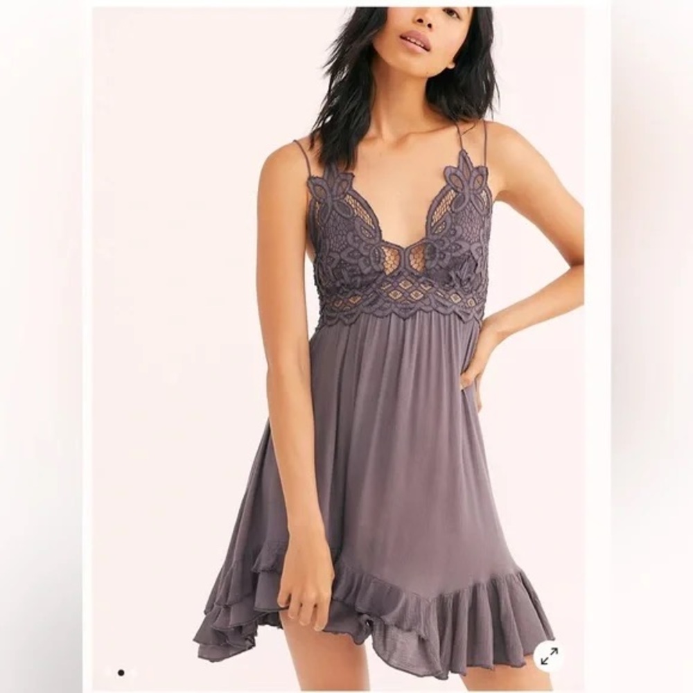 Free People Purple Lace Dress